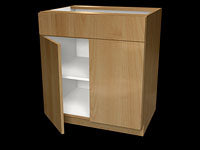 2 Door 1 Drawer Cabinet